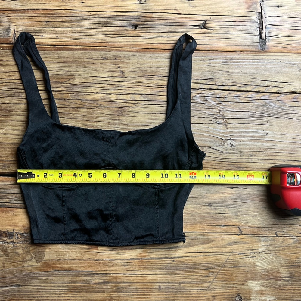 Black ZARA Women's Bustier Top - Picture 2 of 6